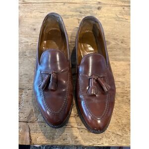 Alden Men's Brown Leather Tassel Loafers Classic Dress Shoes‎ Size 12
